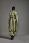 Mati Outfit Sets Green Safari Cargo Trench Set