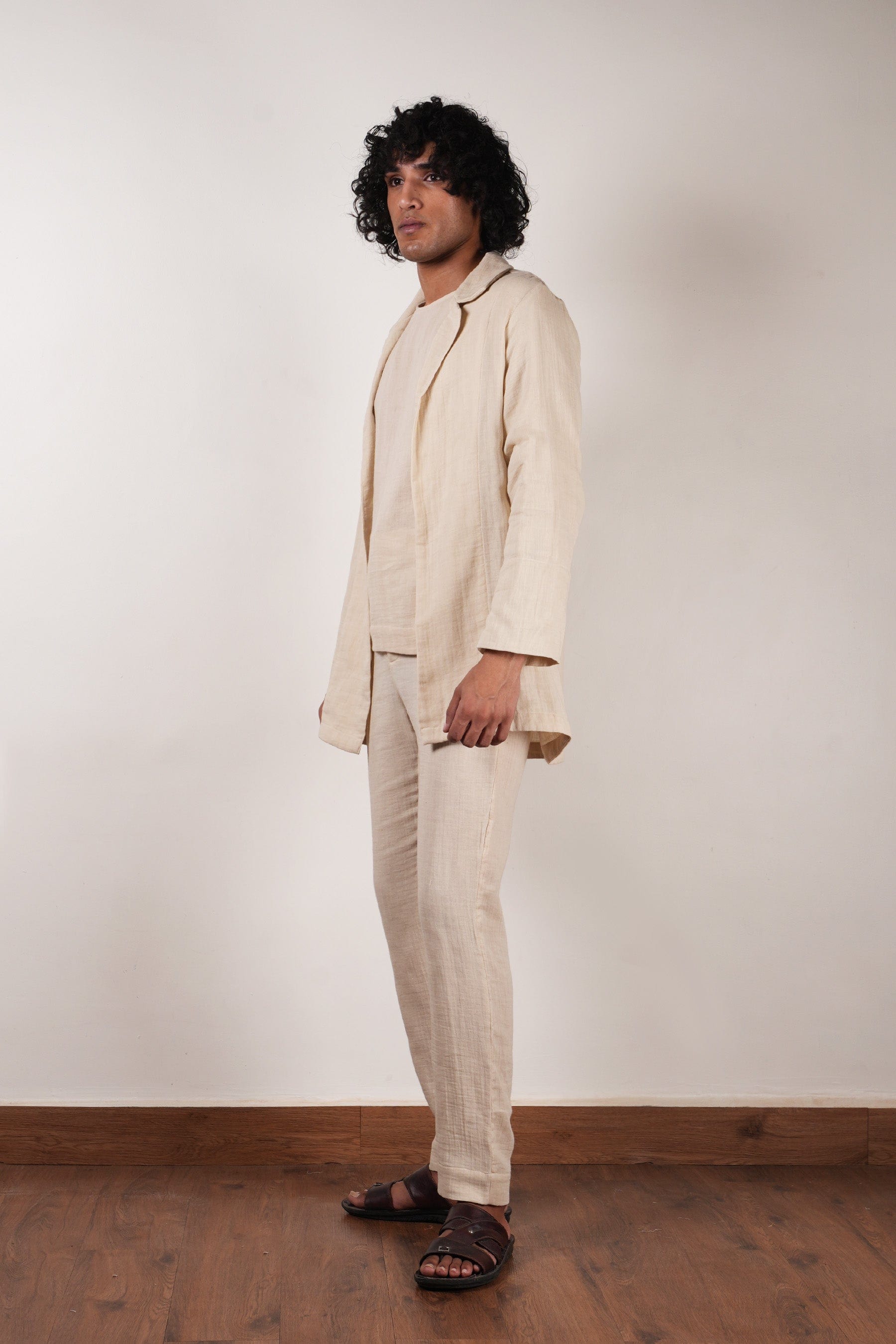 Mati Outfit Sets Men's Cream Crush T-Shirt, Pants & Jacket Set (3 PCS)