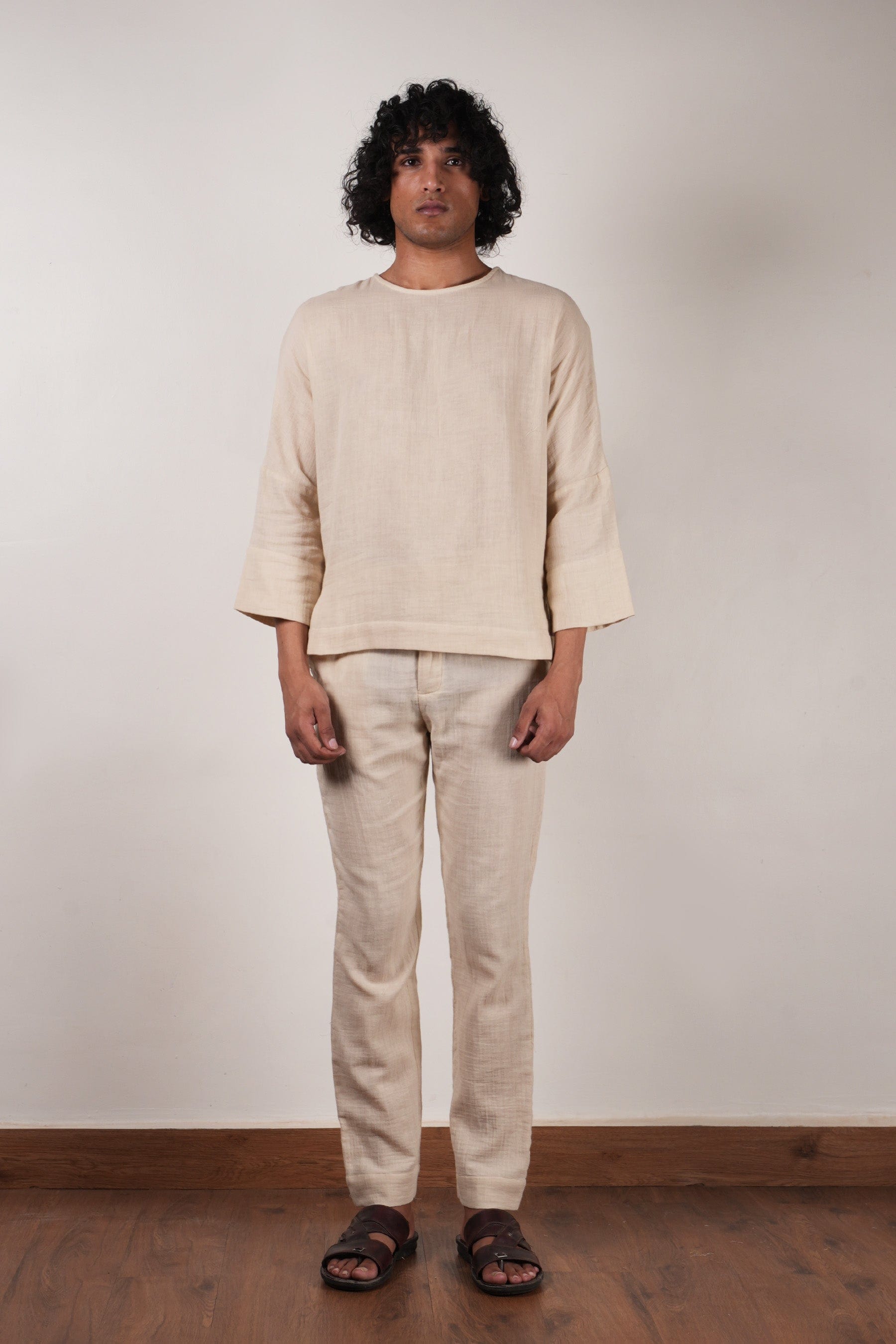 Mati Outfit Sets Men's Cream Crush T-Shirt & Pants Set (2 PCS)