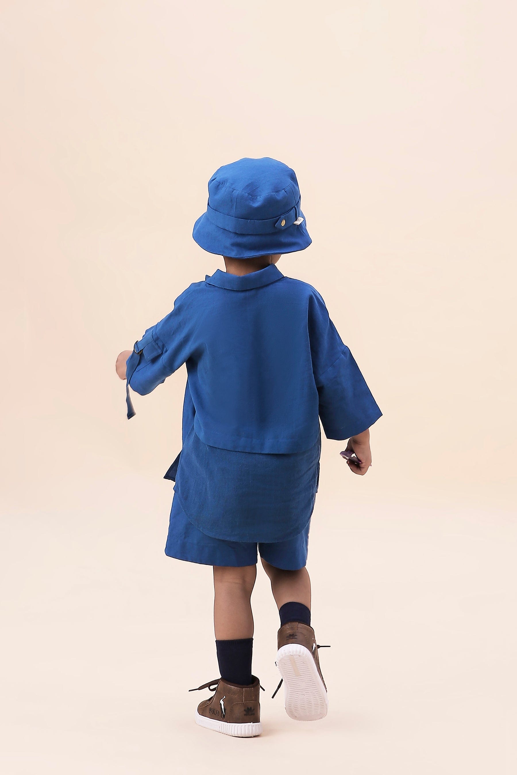 Mati Outfit Sets Mini MATI Boy's Blue Oversized Co-ord Set (2 PCS)