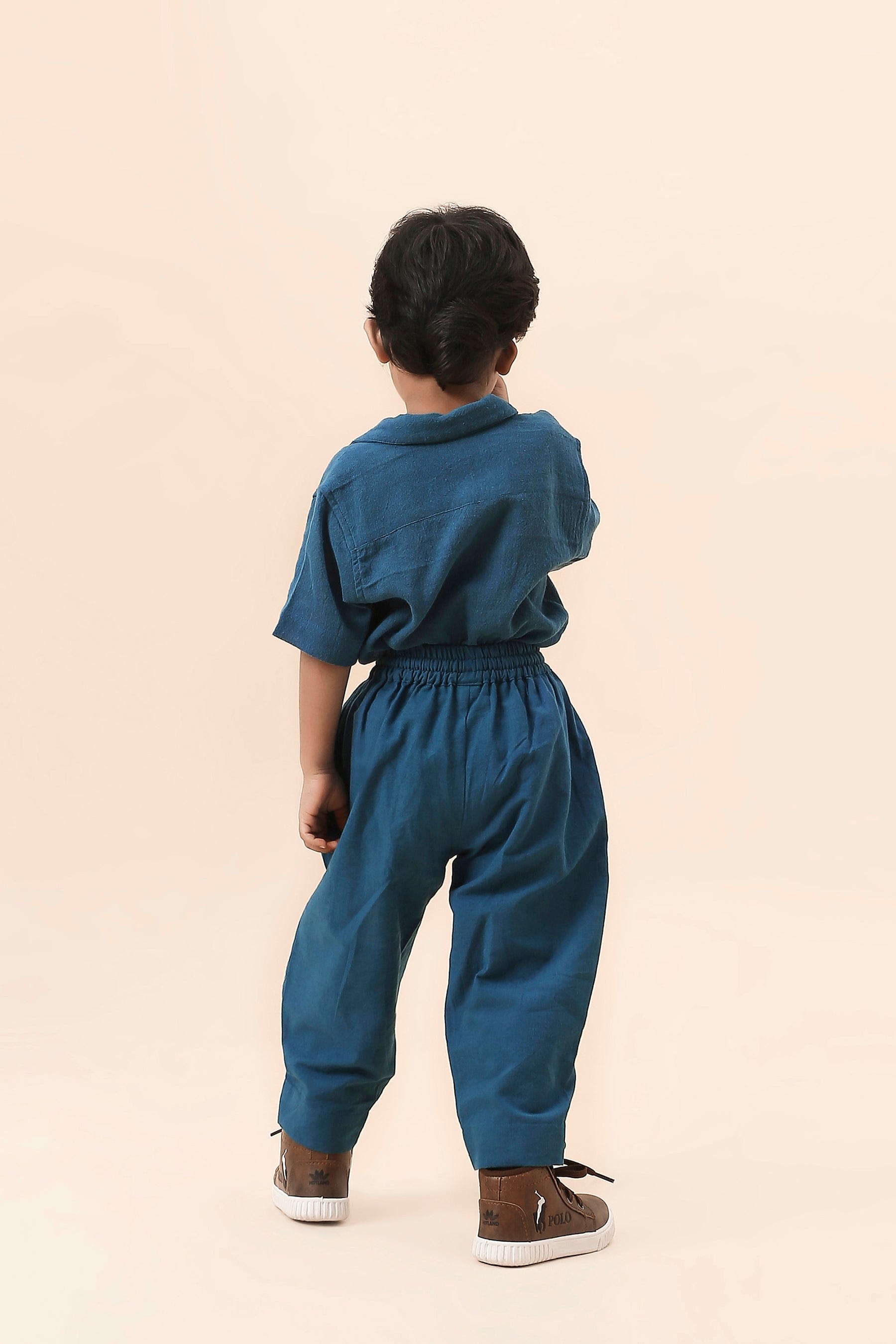 Mati Outfit Sets Mini MATI Boys Blue Cuban Co-ord Set (2 PCS)