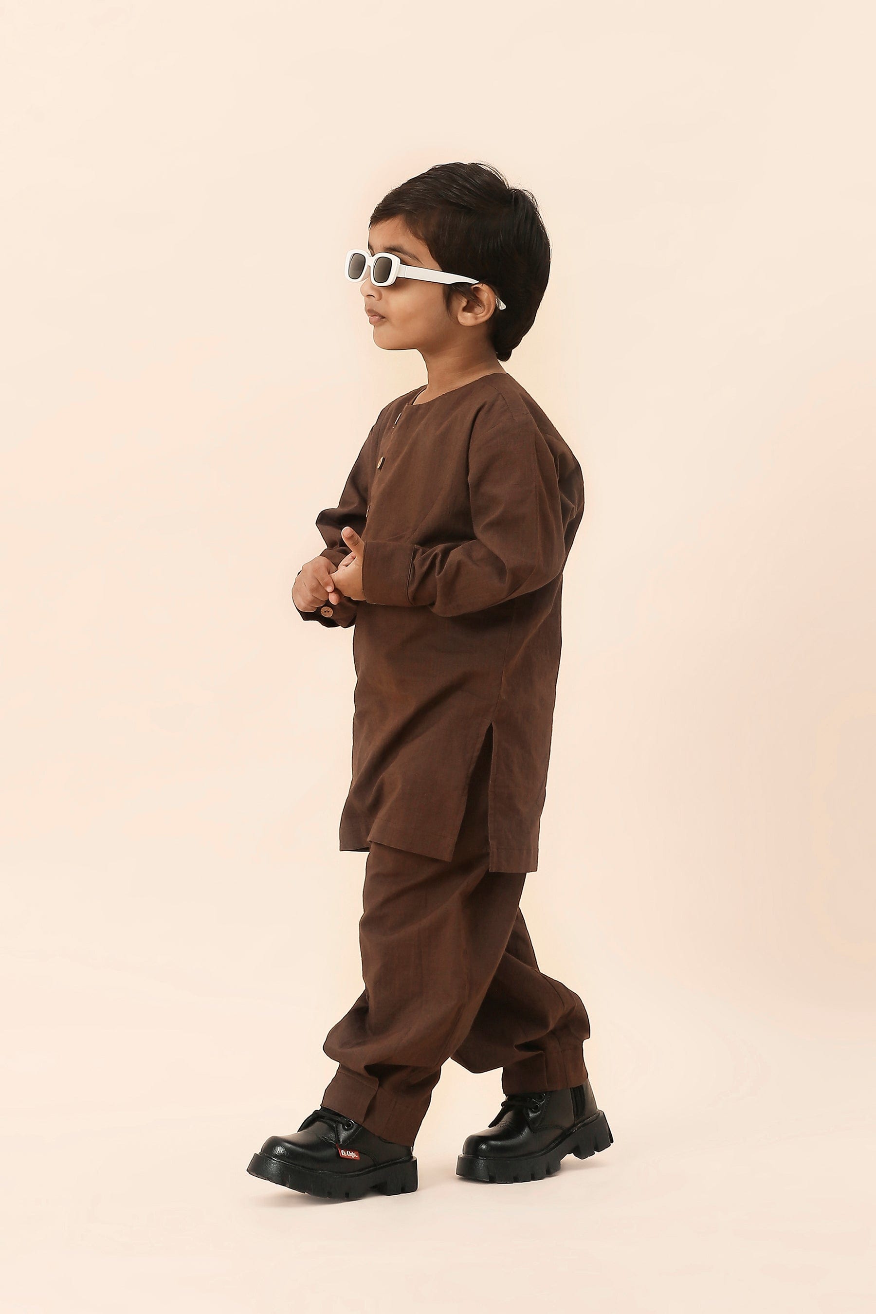 Mati Outfit Sets Mini MATI Boys Roots Brown Co-Ord Set (2 PCS)