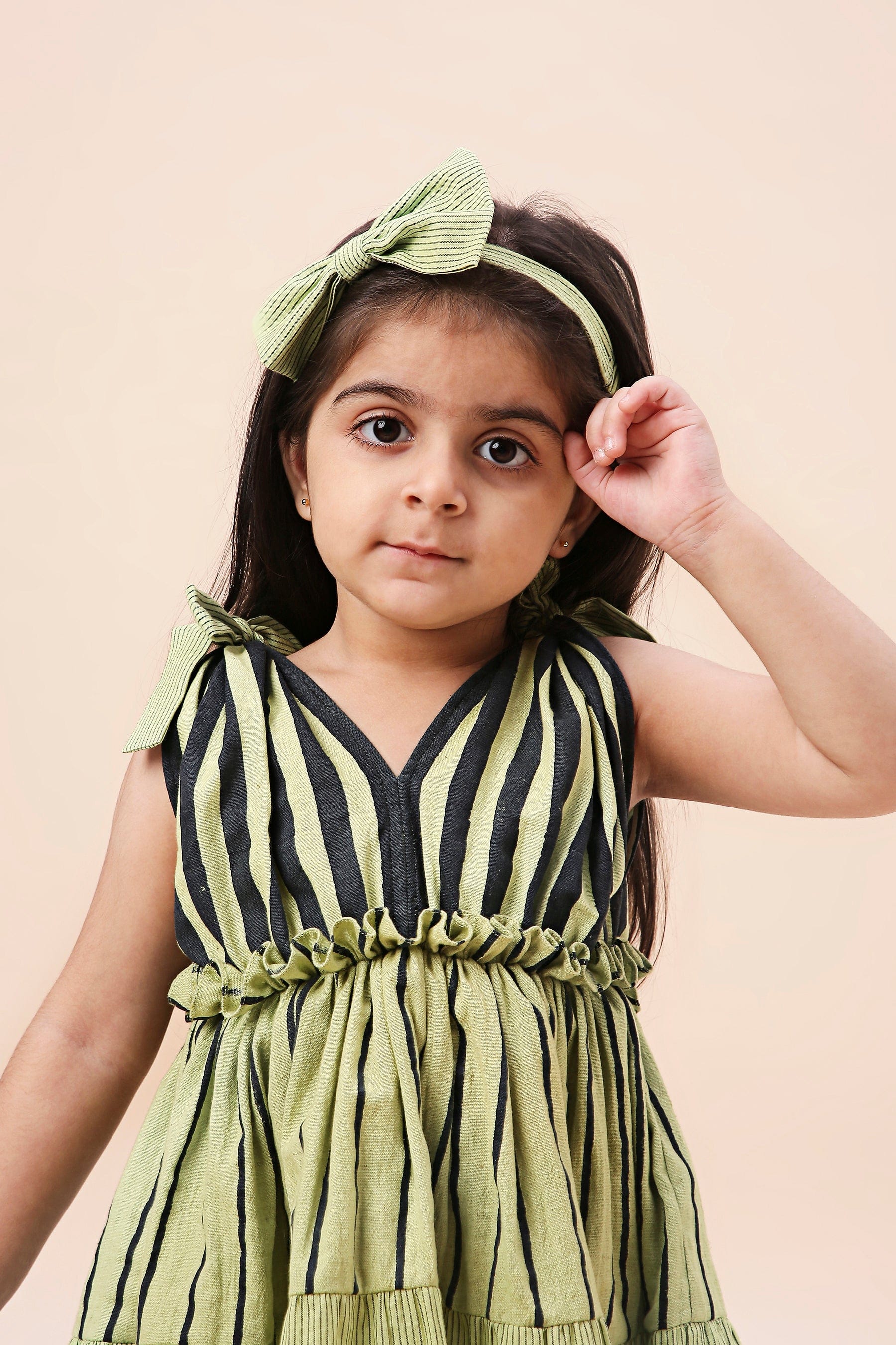 Mati Outfit Sets Mini MATI Girl's Lakeerein Green Frill Dress