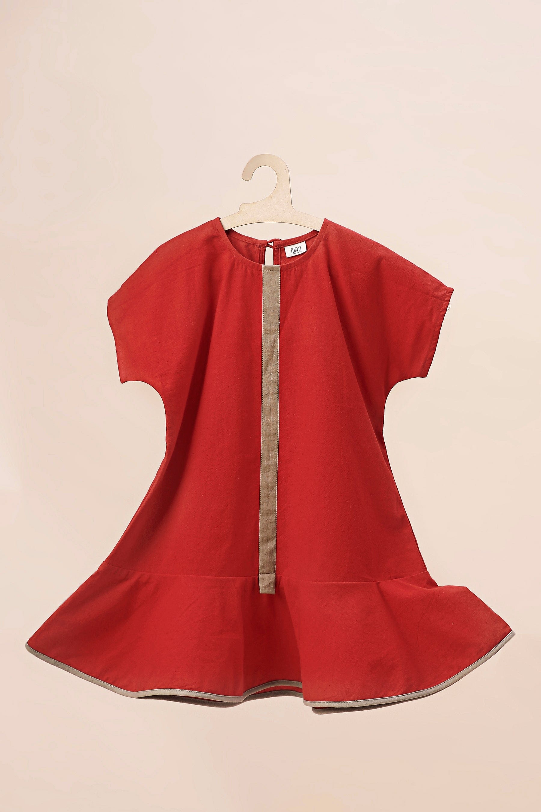 Mini MATI Girls Red A-line Dress – Mati