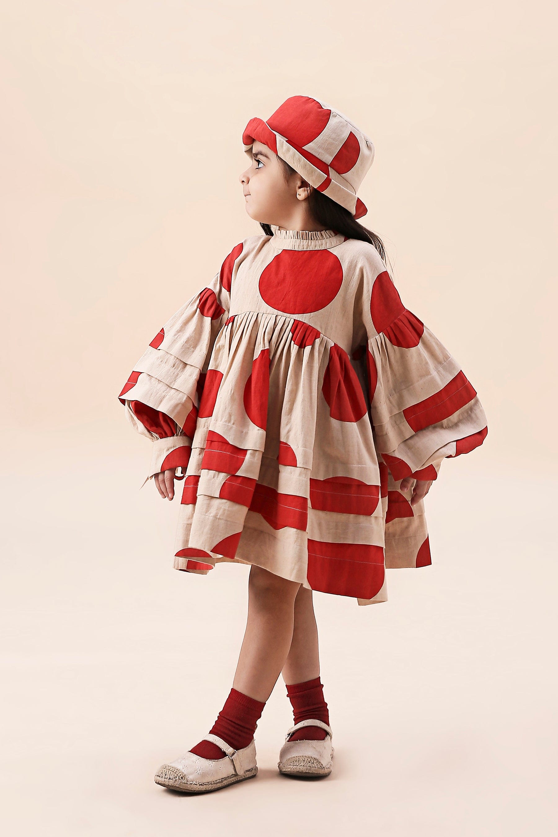 Mati Outfit Sets Mini MATI Girls Red Polka Avira Dress