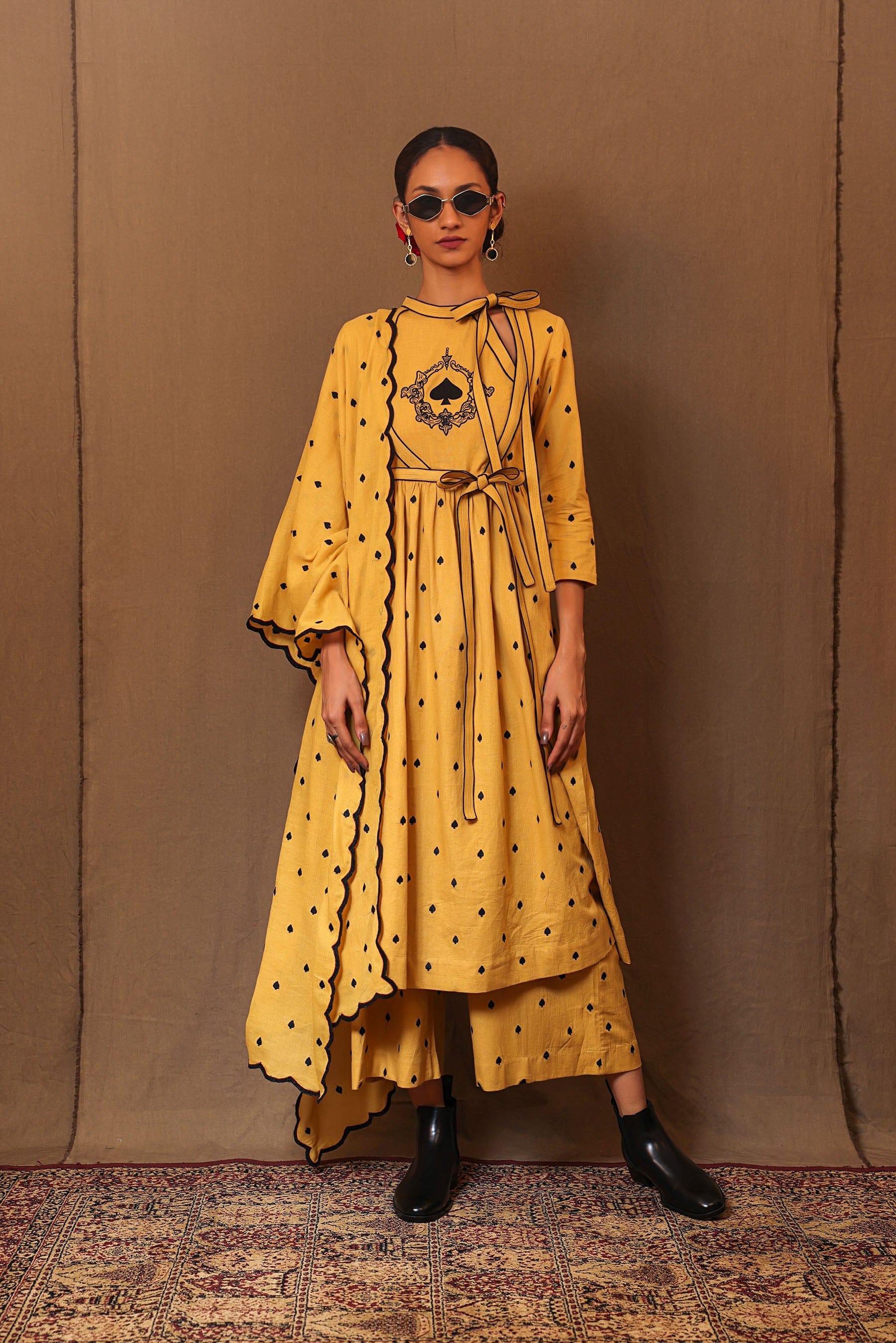 Handcrafted from Handwoven Organic Cotton. Co-ord Sets for Women by Sustainable Fashion Designer Clothing Label MATI