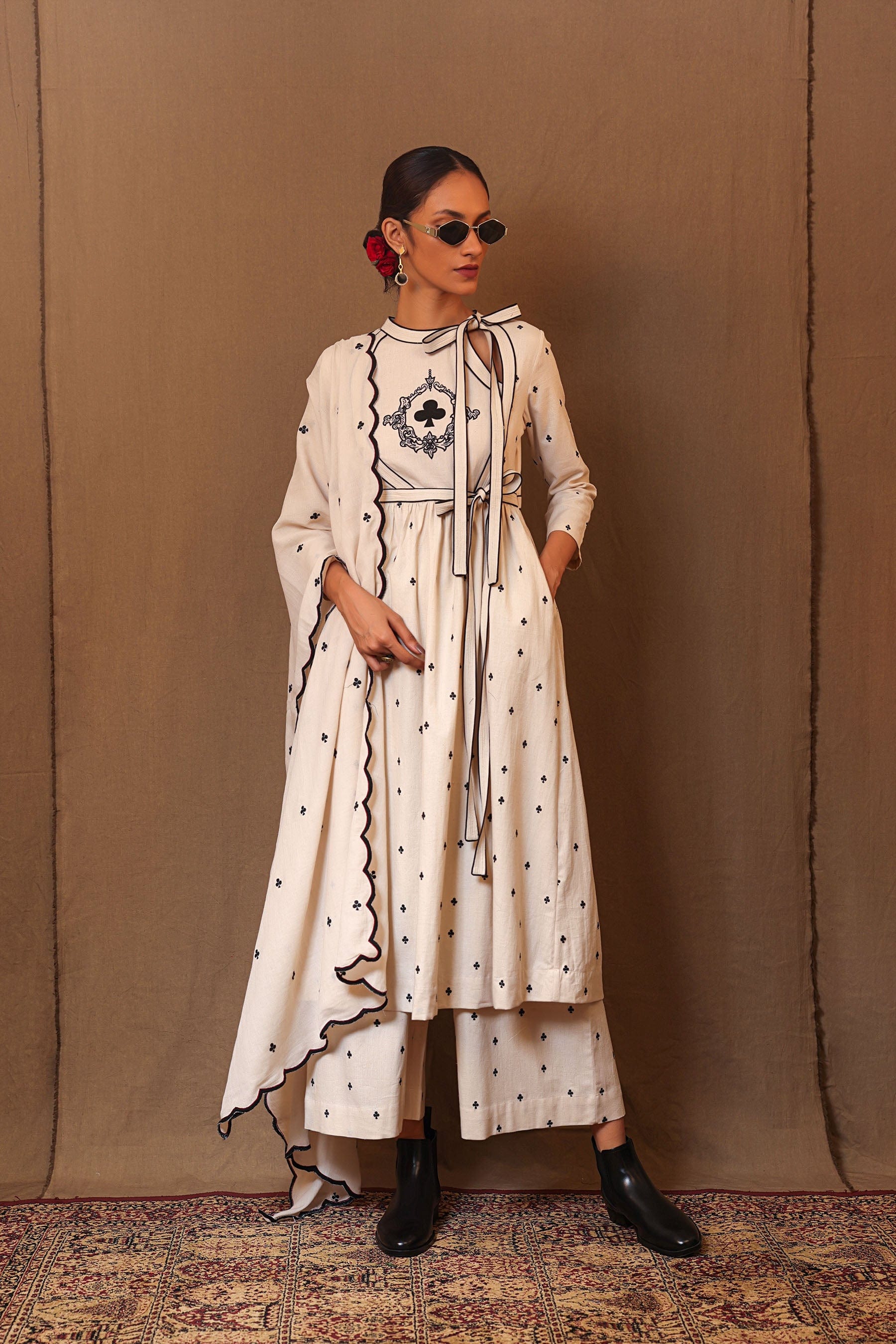 Handcrafted from Handwoven Organic Cotton. Co-ord Sets for Women by Sustainable Fashion Designer Clothing Label MATI