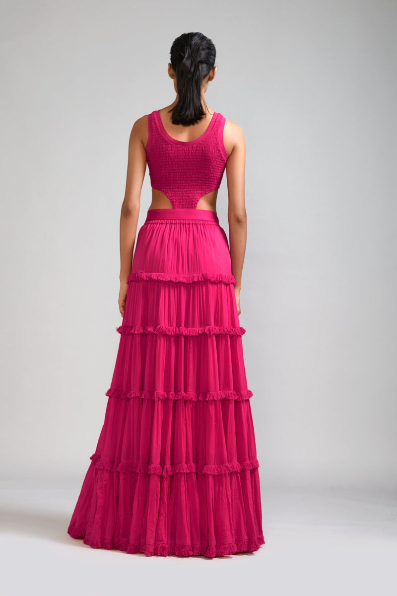 Mati Outfit Sets Pink Bodysuit-Lehenga Set (2 PCS)