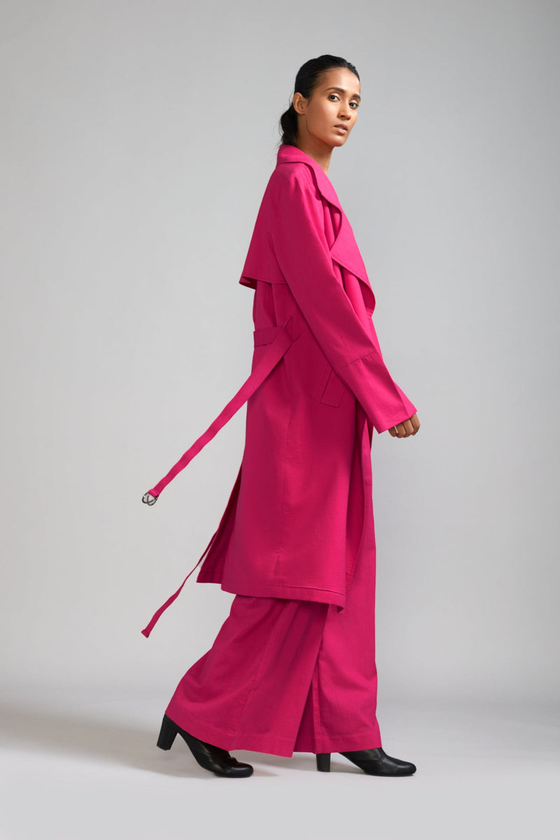 Mati Outfit Sets Pink Trench Jacket Set (3 PCS)