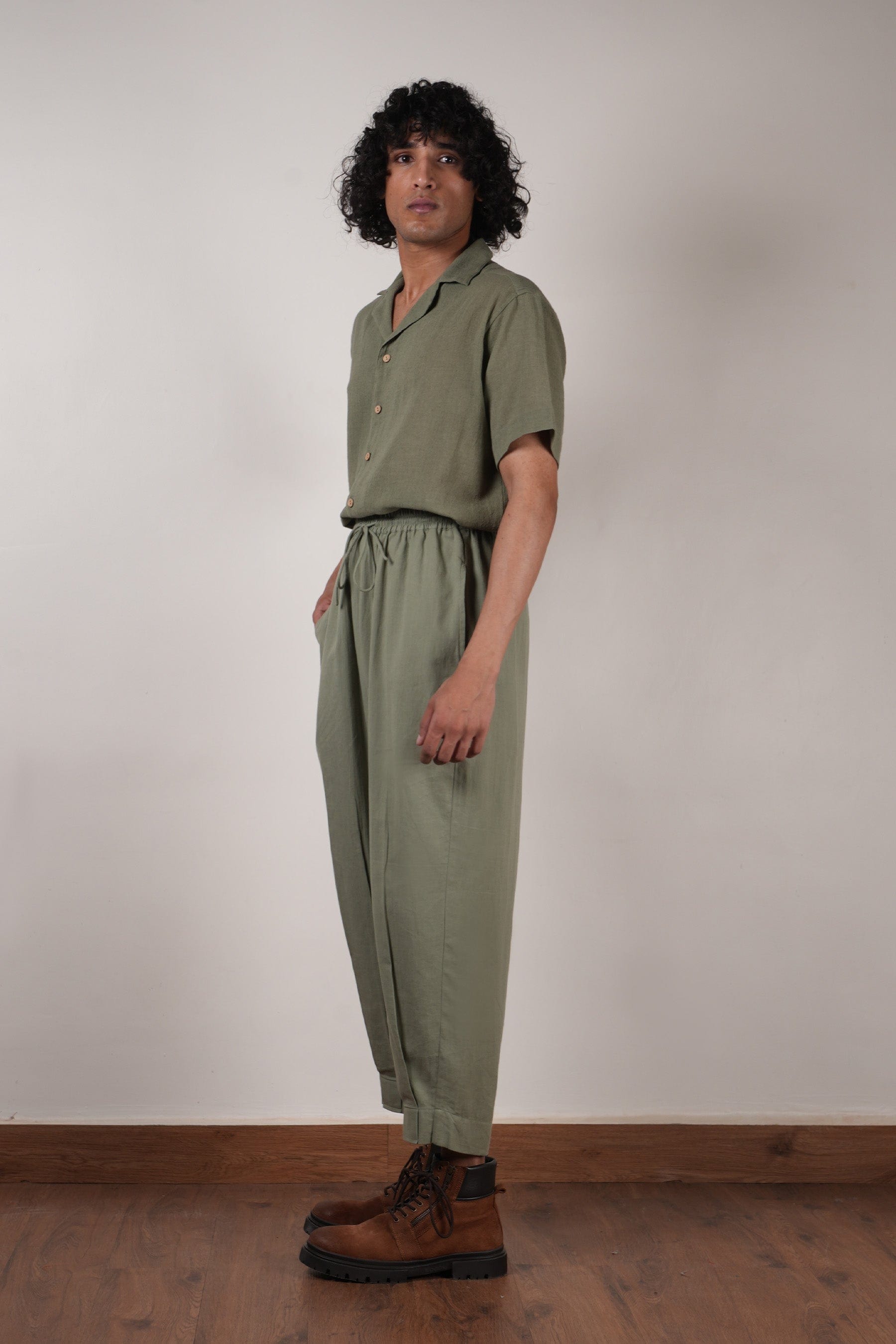 Buy Handwoven Pure Cotton Pants by MATI-Sustainable & Ethical