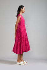 Mati Separates Pink Tiered Tie Tunic