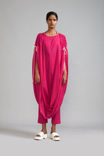 Mati Separates XS Pink Gathered Cowl Tunic