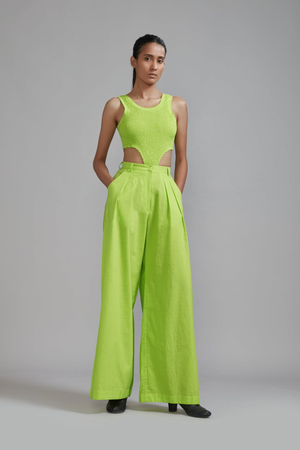 Mati SET XS Neon Green Bodysuit Set (2 PCS)