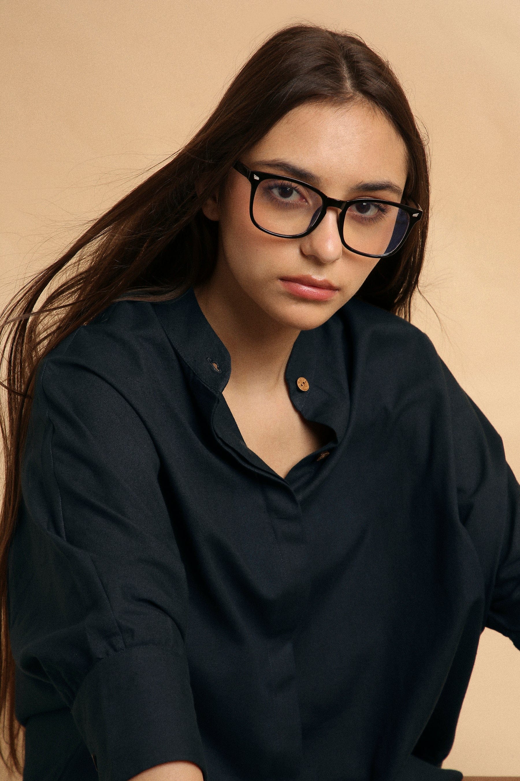 Mati Shirts & Tops Charcoal Oversized Ret Shirt
