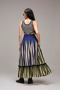 Mati Shirts & Tops Egg-Shell Blue Striped Bodysuit