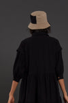 Mati Accessories Beige & Black Block Bucket Hat