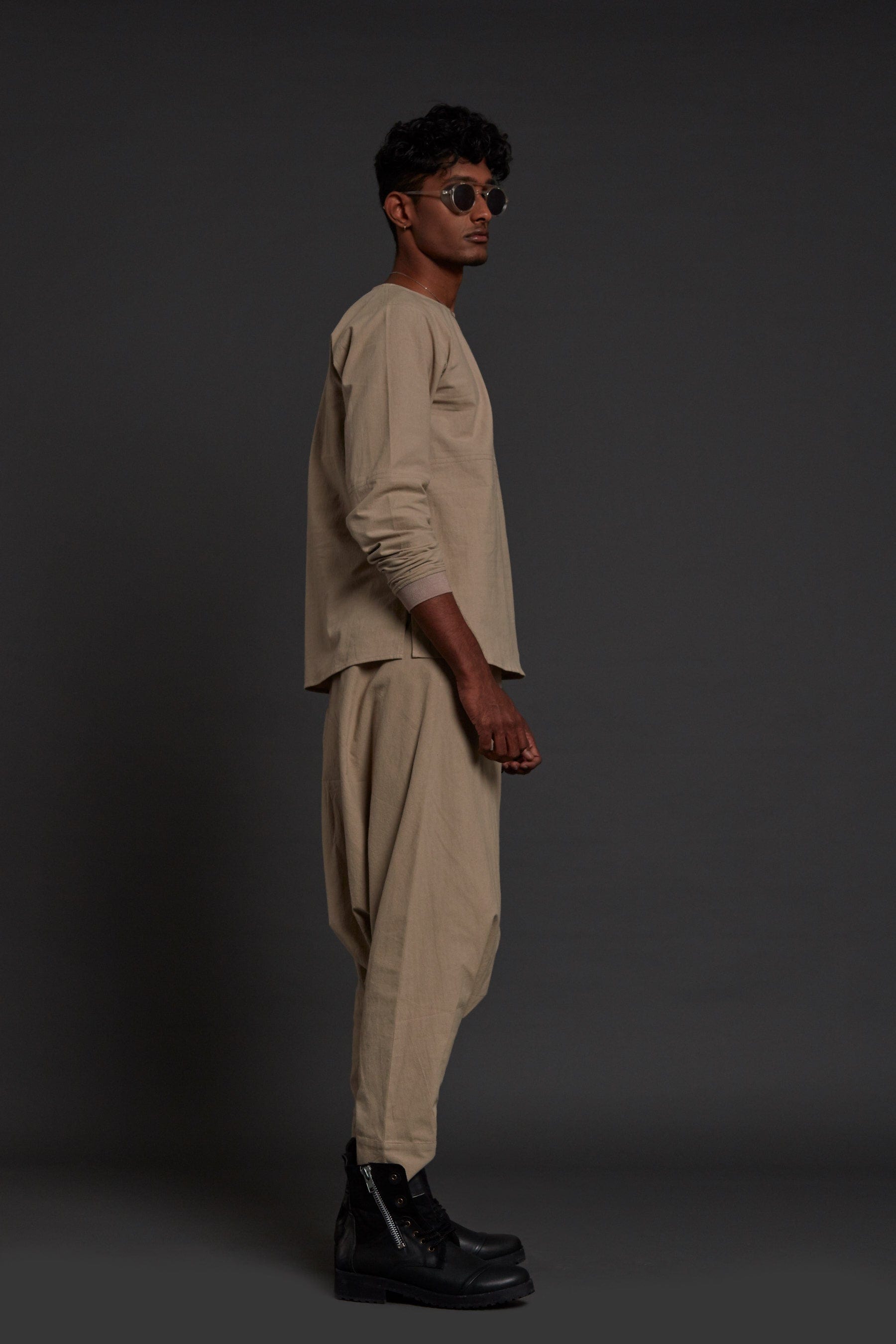 Buy Handwoven Pure Cotton Pants by MATI-Sustainable & Ethical