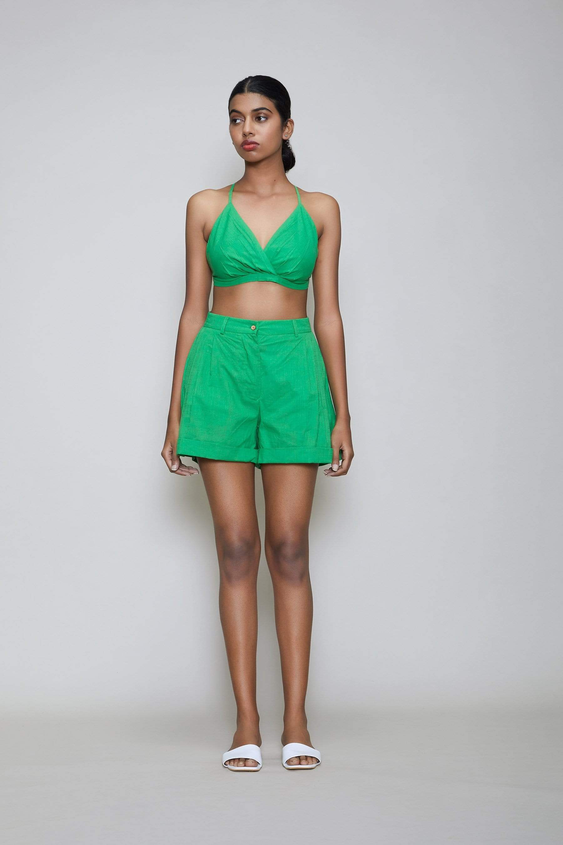 Mati BOTTOMS Mati PL Shorts - Green