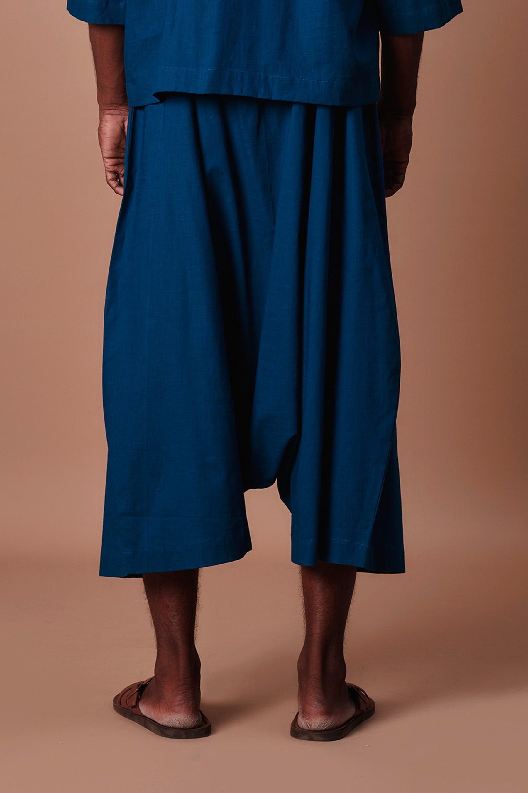 Buy Handwoven Pure Cotton Pants by MATI-Sustainable Buy Handwoven Pure Cotton Pants by MATI-Sustainable