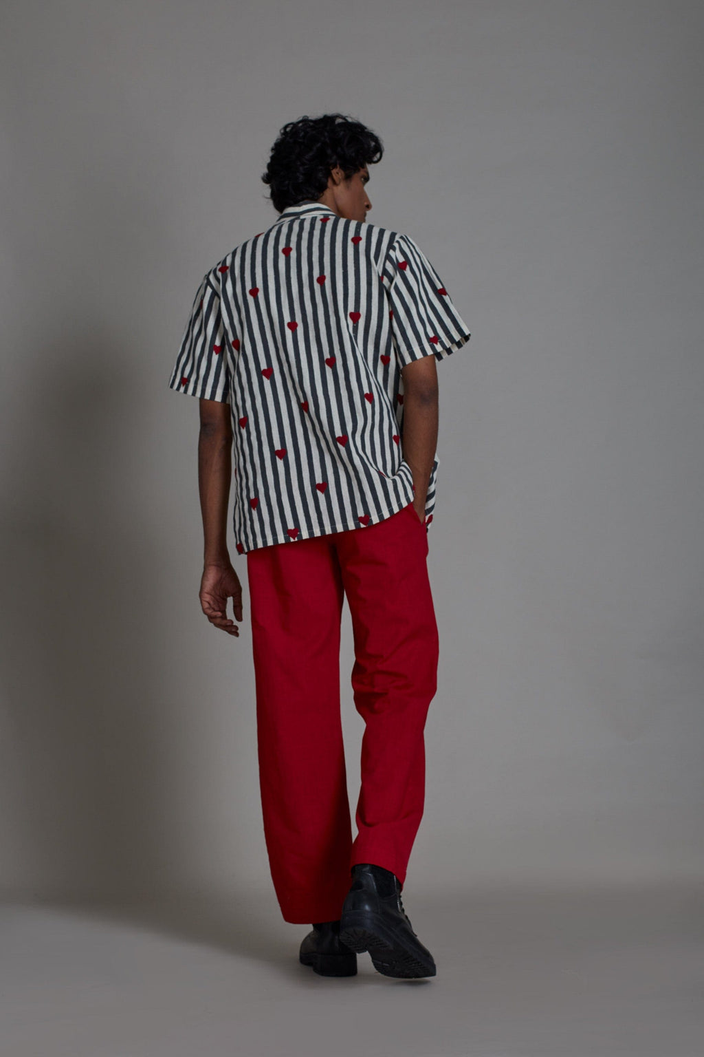 Mati Bottoms Taash Straight Red Pants
