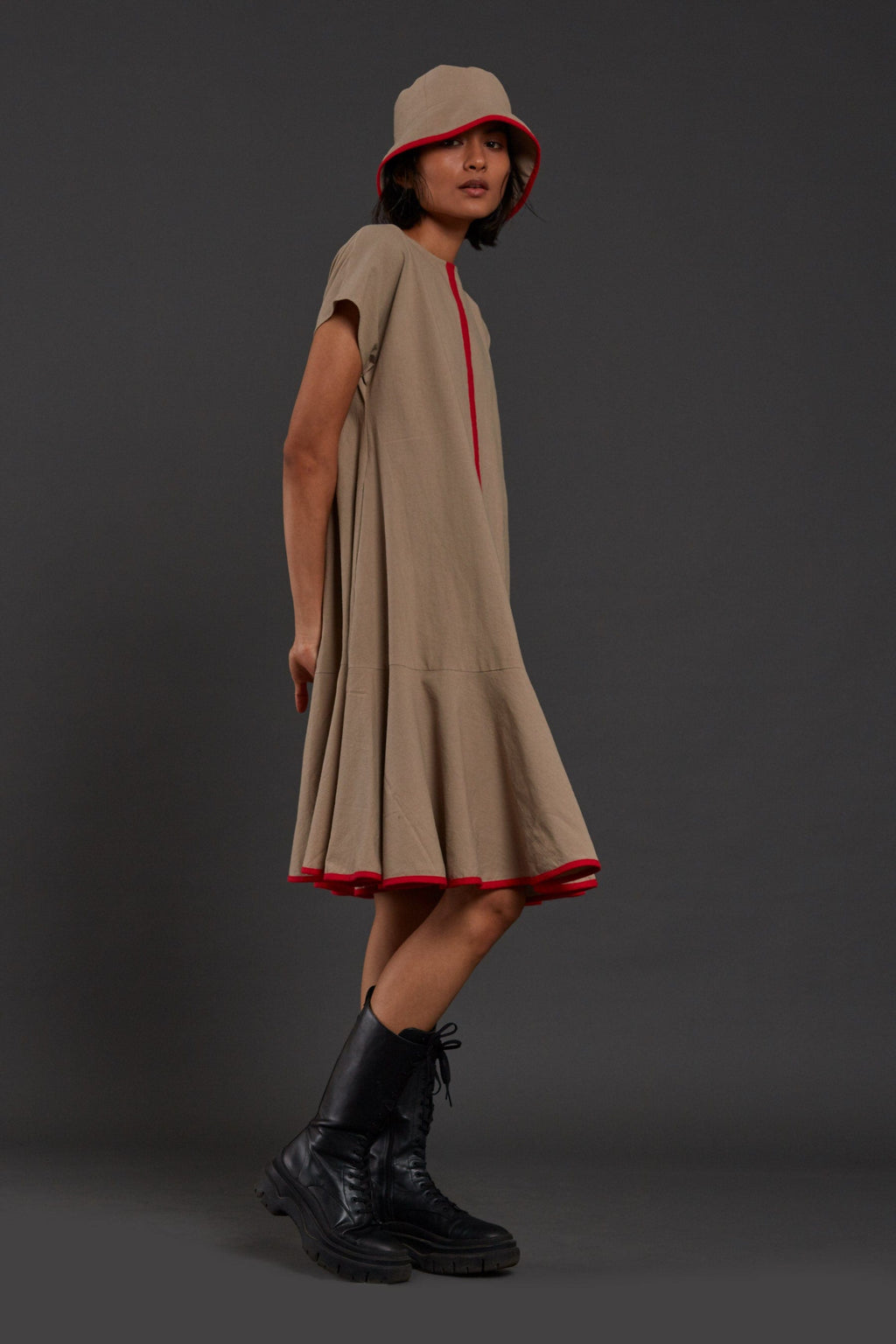 Mati Dresses Beige A-line Dress