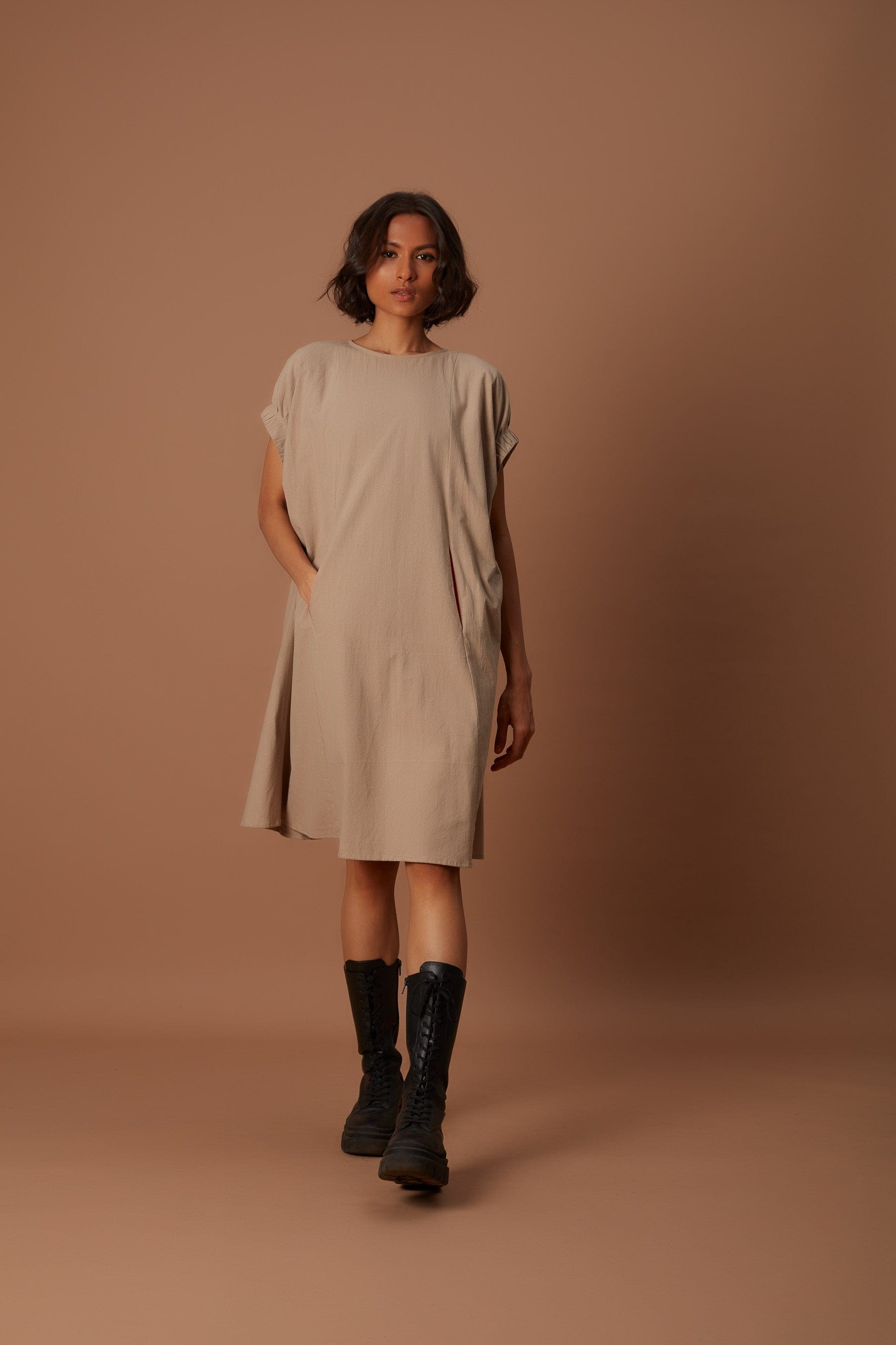 Handcrafted from Handwoven Organic Cotton Dresses for Women by Sustainable Fashion Clothing Label MATI
