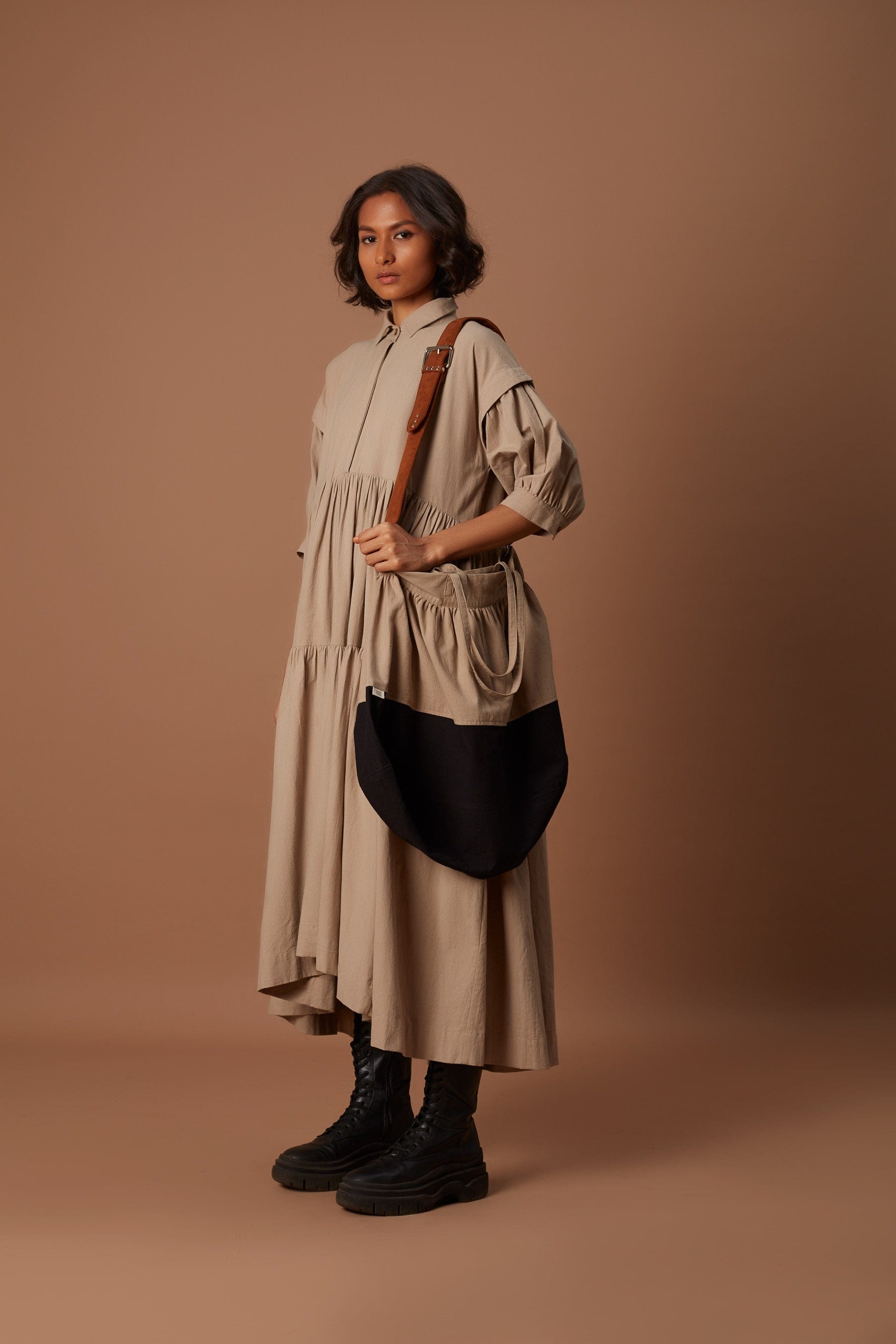Handcrafted from Handwoven Organic Cotton. Dresses for Women by Sustainable Fashion Designer Clothing Label MATI