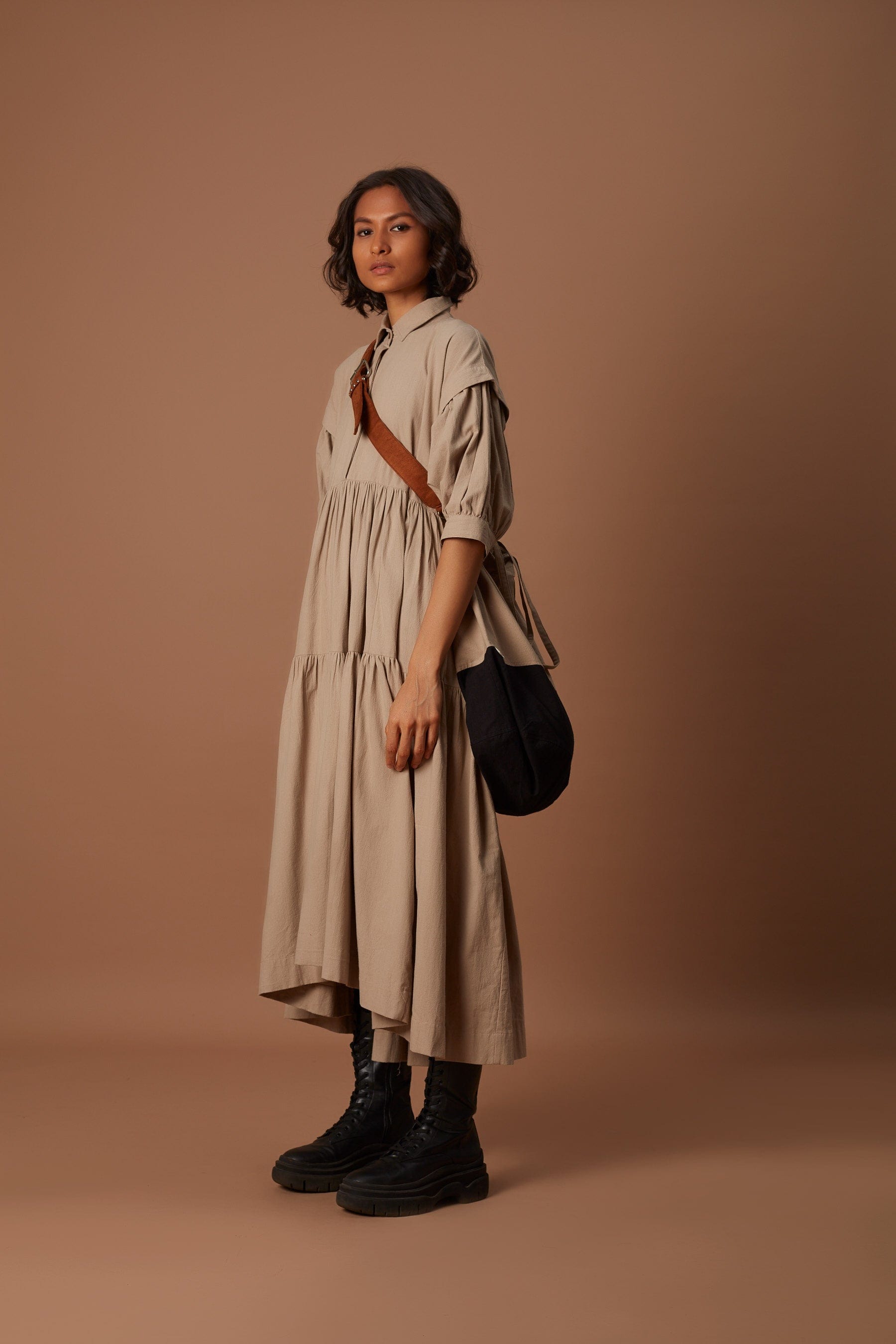 Handcrafted from Handwoven Organic Cotton. Dresses for Women by Sustainable Fashion Designer Clothing Label MATI