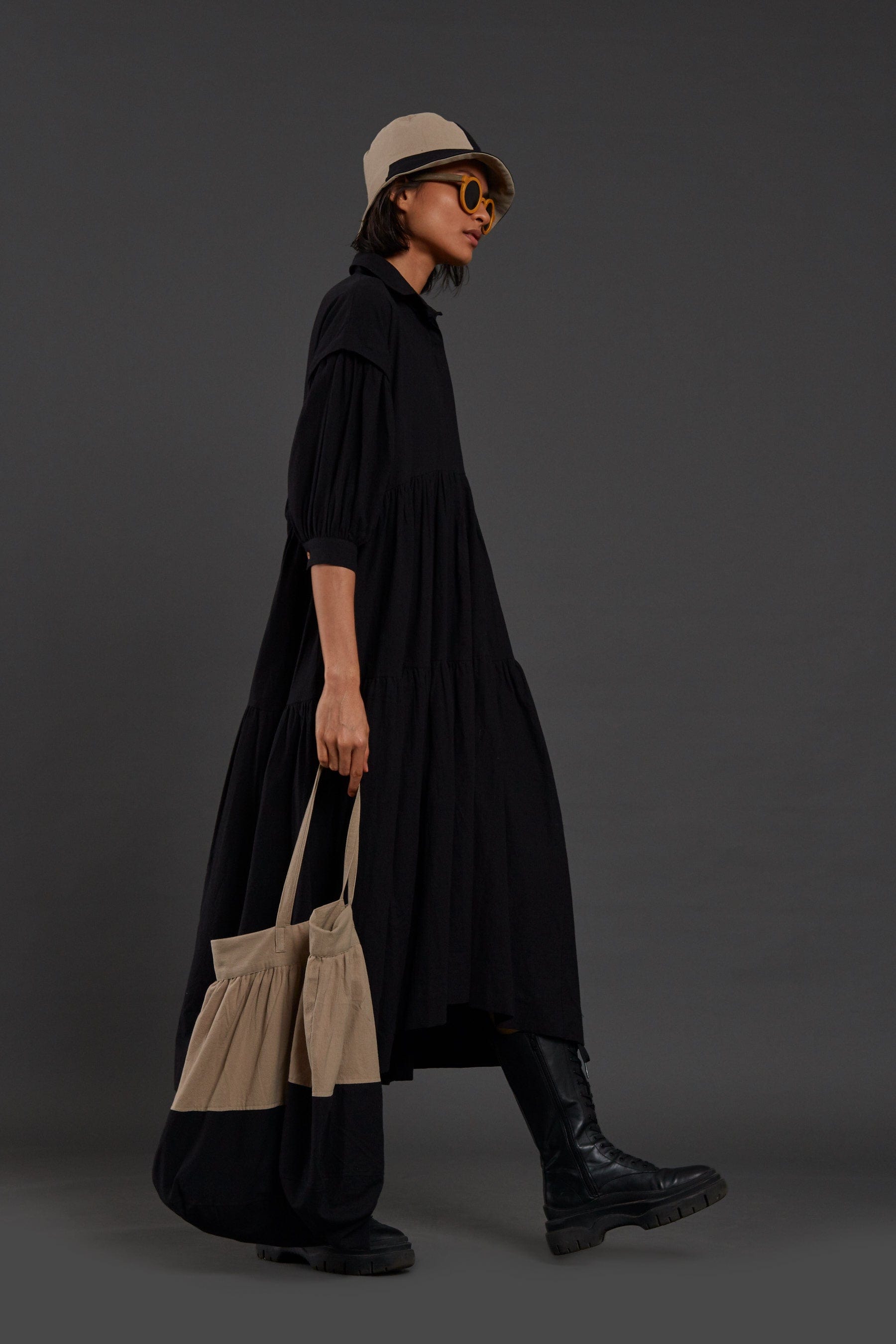 Handcrafted from Handwoven Organic Cotton. Dresses for Women by Sustainable Fashion Designer Clothing Label MATI