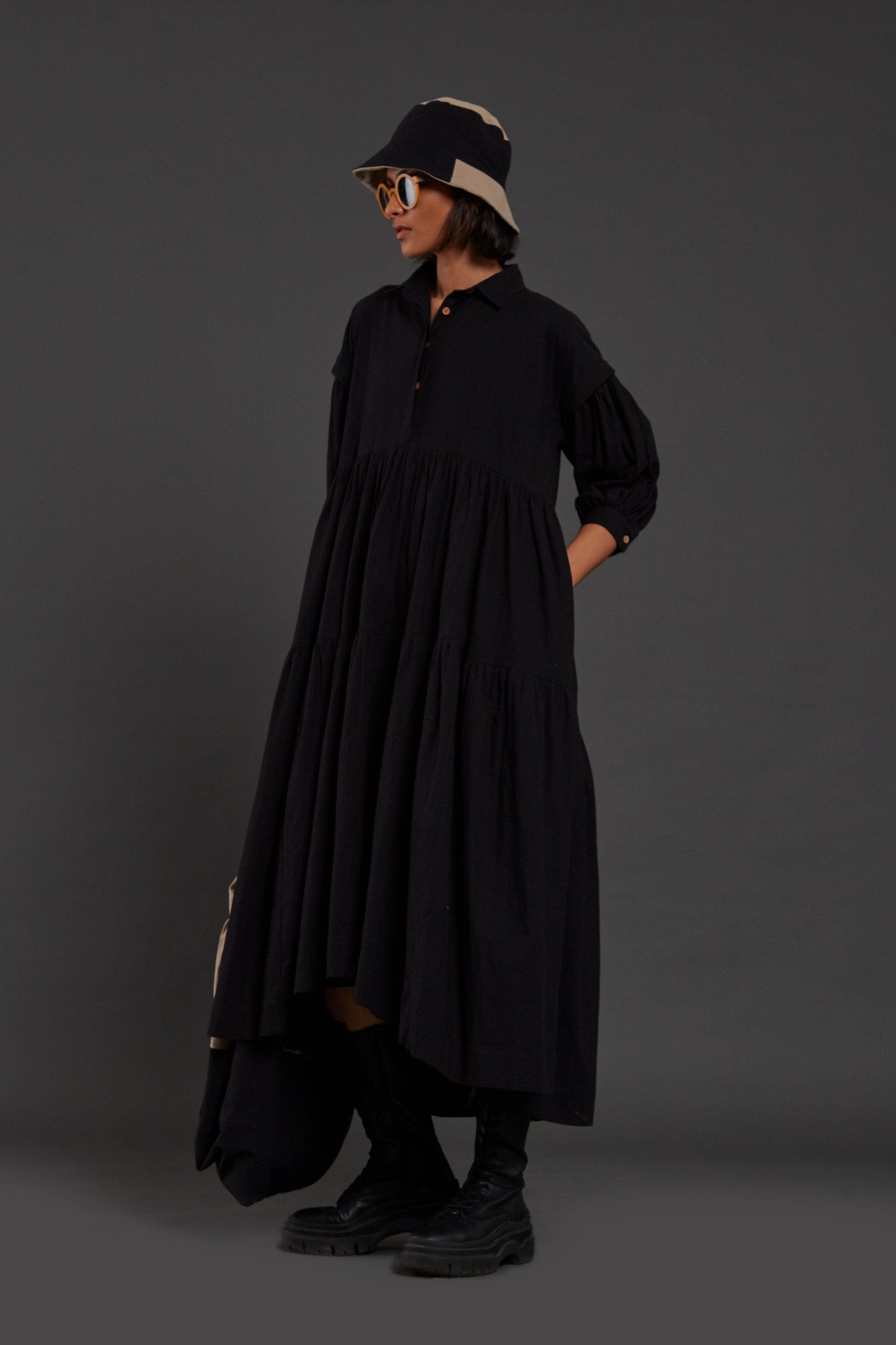 Handcrafted from Handwoven Organic Cotton. Dresses for Women by Sustainable Fashion Designer Clothing Label MATI
