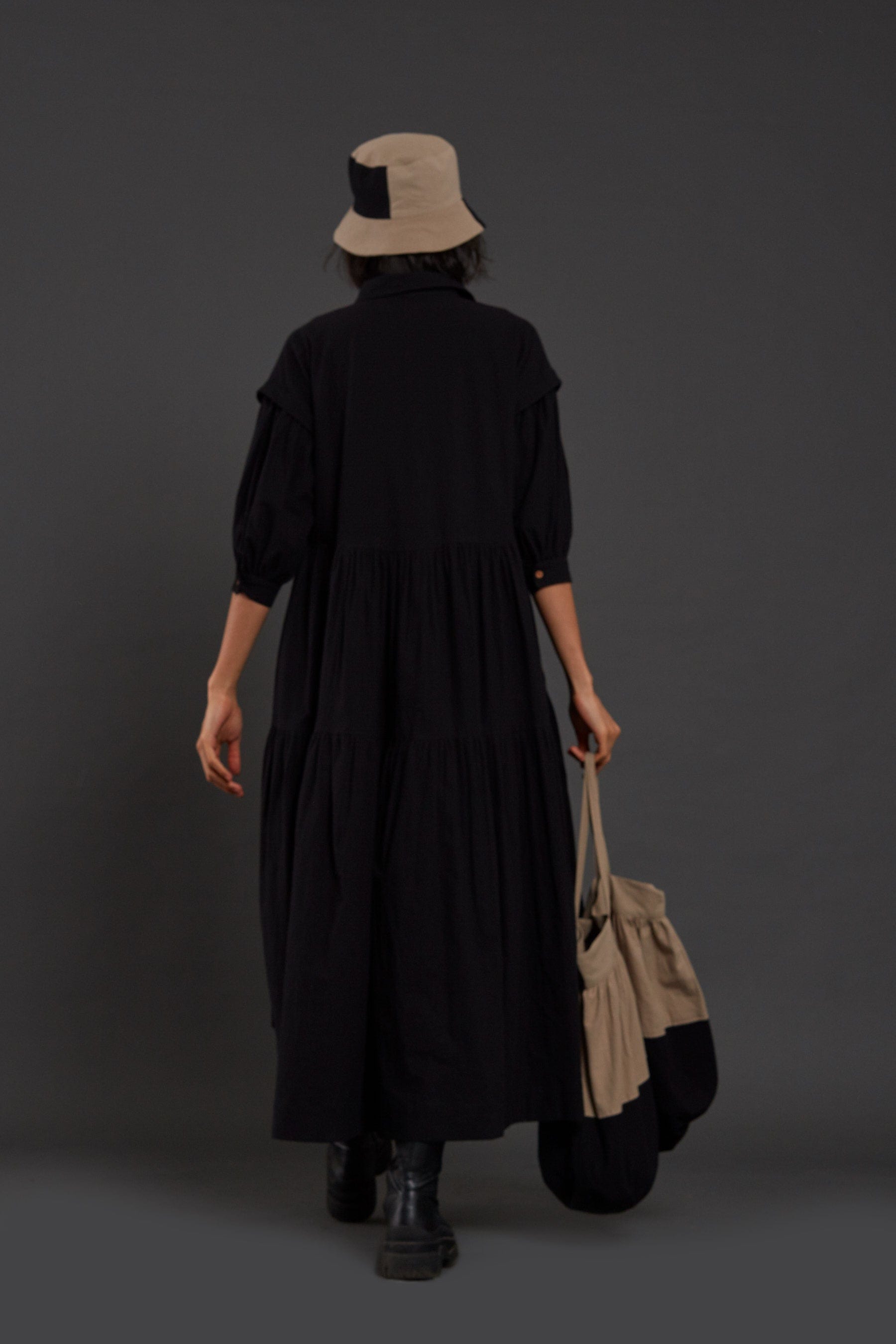 Handcrafted from Handwoven Organic Cotton. Dresses for Women by Sustainable Fashion Designer Clothing Label MATI