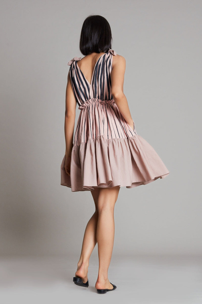 Mati Dresses Lakeerein Pink Frill Dress