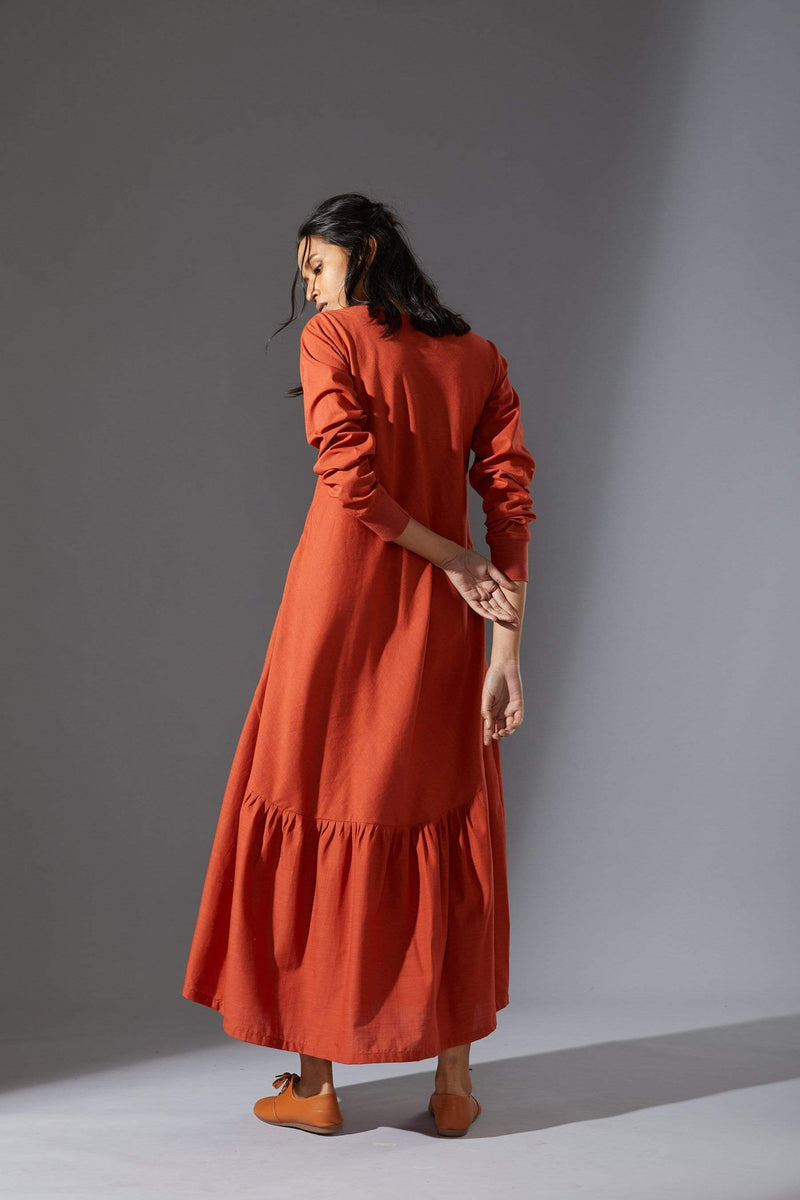 Aboli Color Mati New Aboli Rust Dress