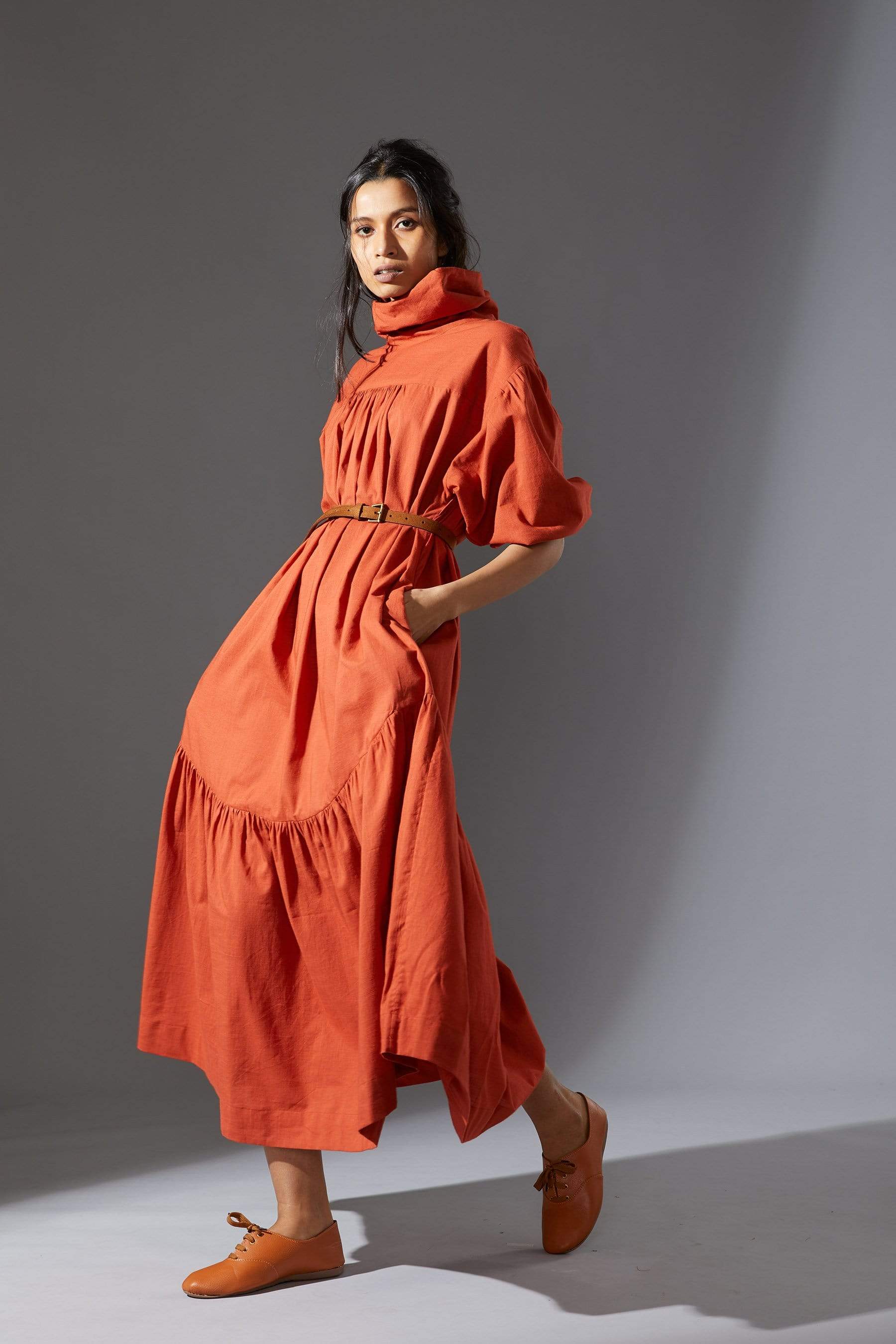 Handcrafted from Handwoven Organic Cotton. Dresses for Women by Sustainable Fashion Designer Clothing Label MATI
