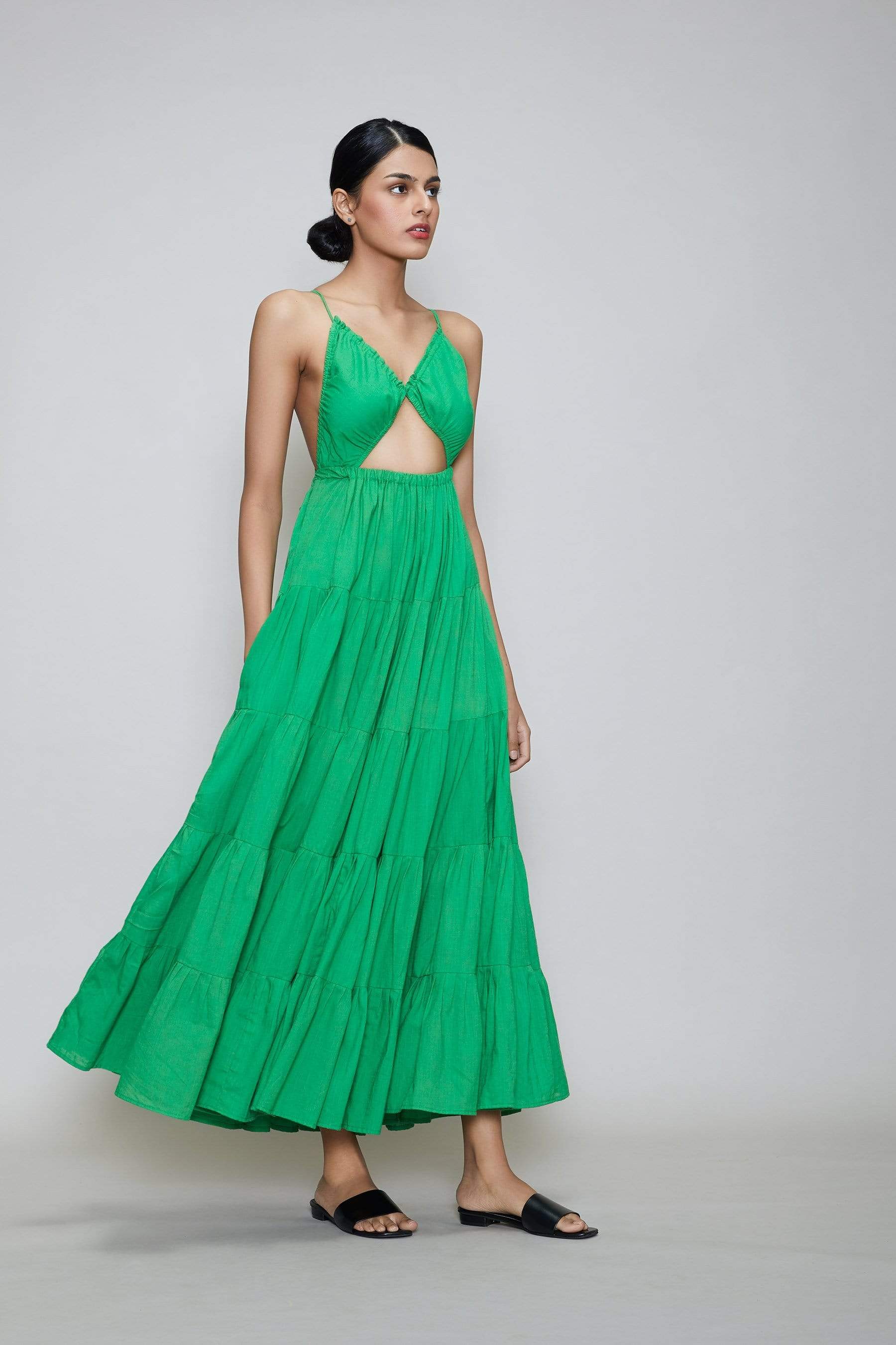 Mati Dresses Mati New Saya Aakaar - Green