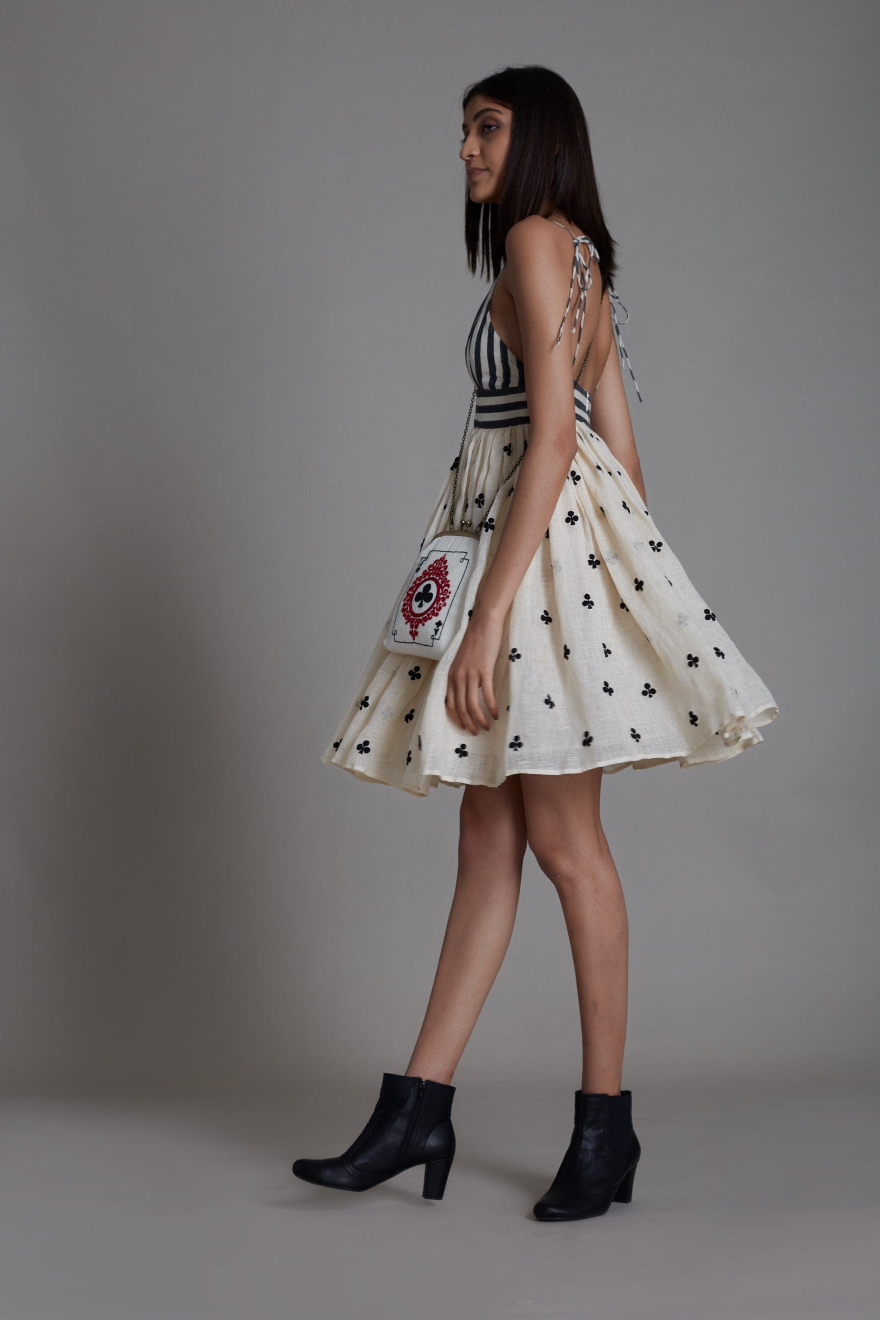 Handcrafted from Pure Linen, Embroidered Dress for Women by Sustainable Fashion Clothing Label MATI