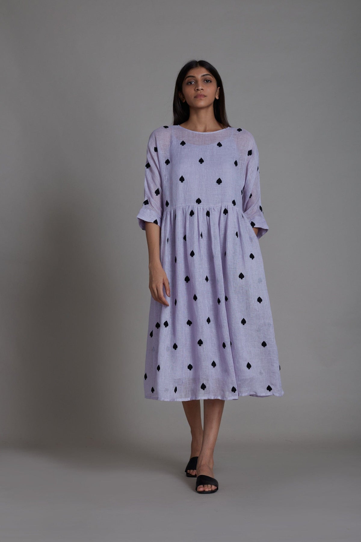 Mati Teen Patti Dress-Lavender - Main Image