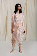 Handcrafted from Handwoven Organic Cotton Kaftan. Dresses for Women by Sustainable Fashion Designer Clothing Label MATI