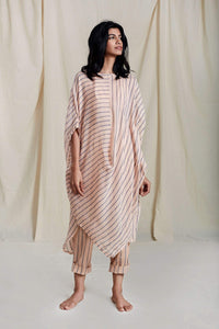 Handcrafted from Handwoven Organic Cotton Kaftan. Dresses for Women by Sustainable Fashion Designer Clothing Label MATI