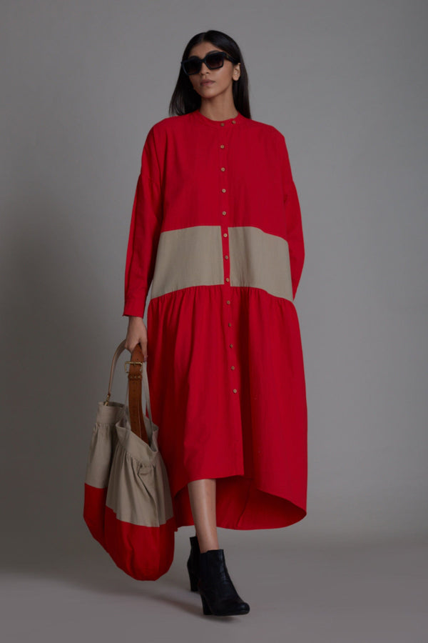 Buy Handwoven Pure Cotton Dress by MATI-Sustainable & Ethical Luxury Brand