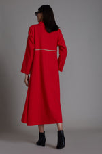 Mati Dresses Red Piping Dress