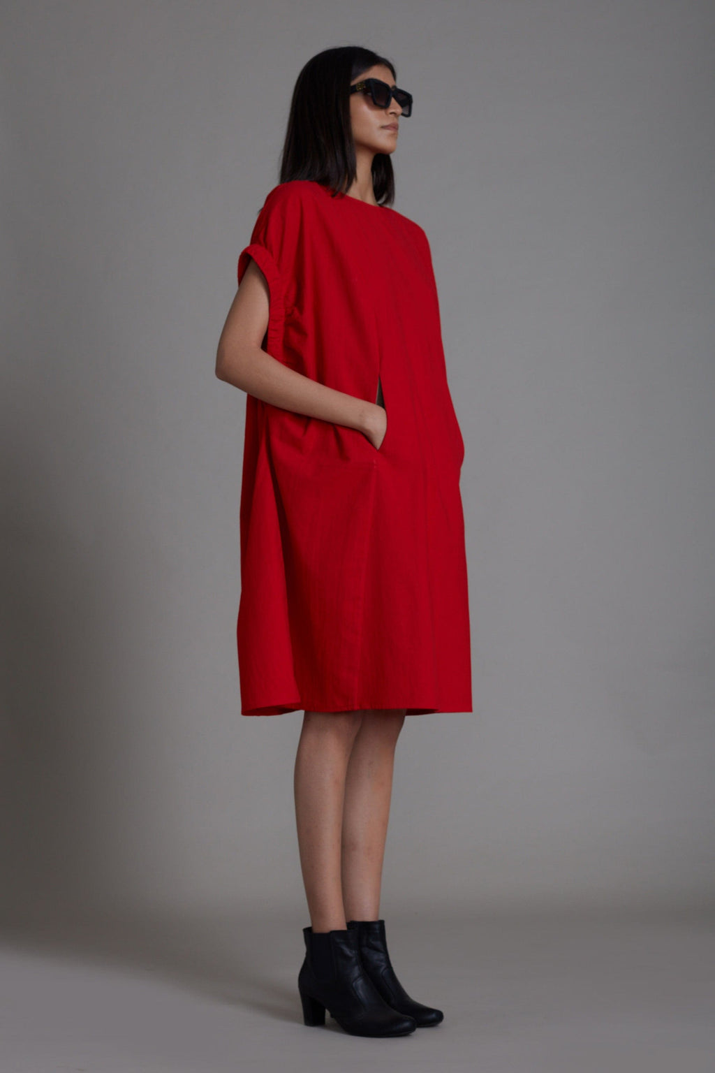 Mati Dresses Red Pocket Dress