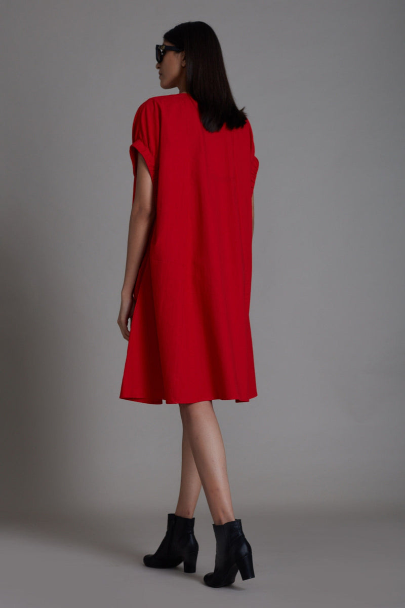 Mati Dresses Red Pocket Dress