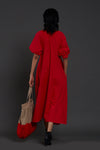 Mati Dresses Red Raglan Dress