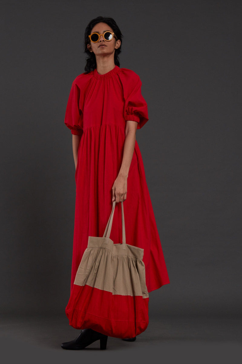 Mati Dresses Red Raglan Dress