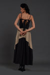 Mati Dresses Strap Black & Beige Dress