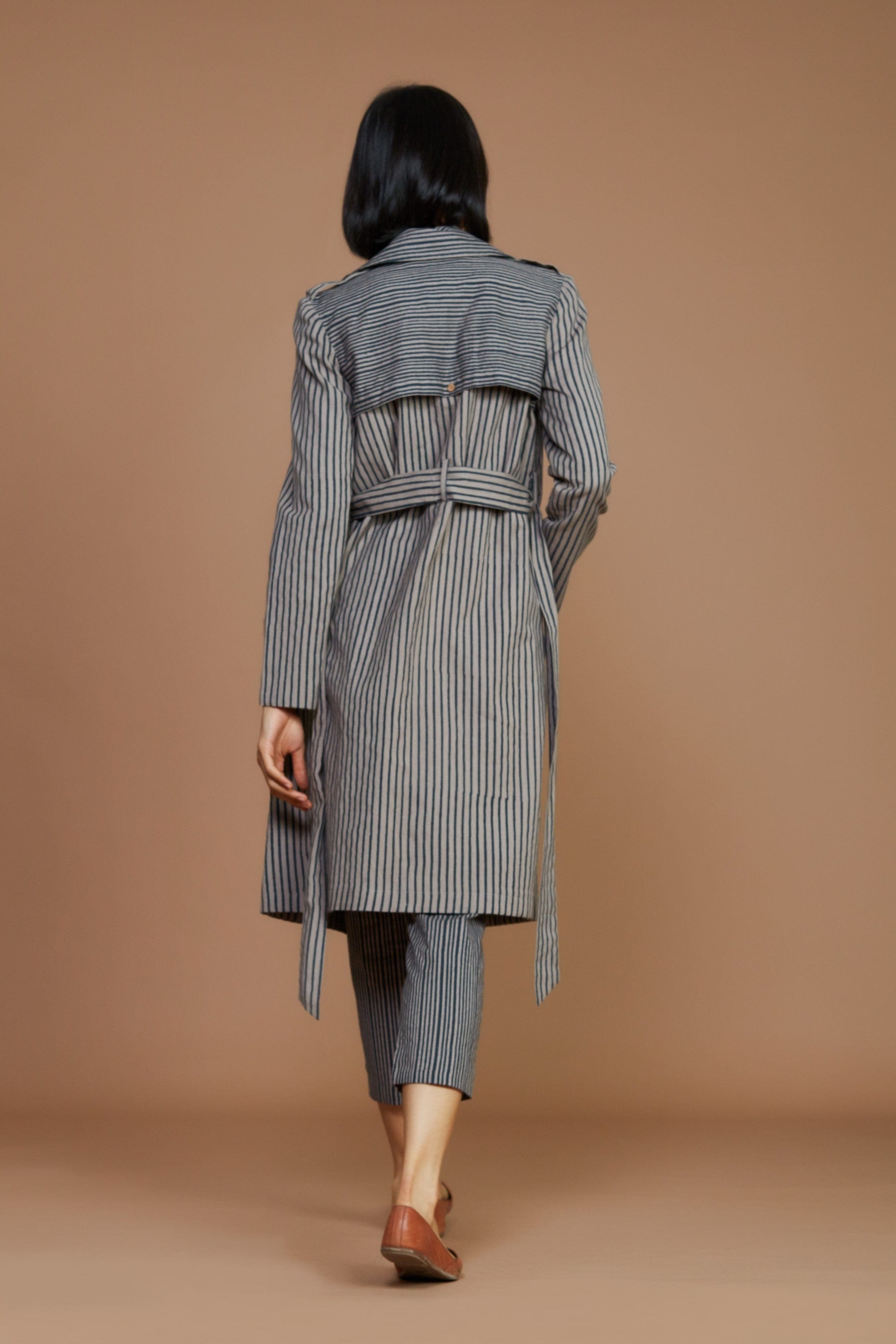 Buy Handwoven Pure Cotton Jacket by MATI-Sustainable & Ethical