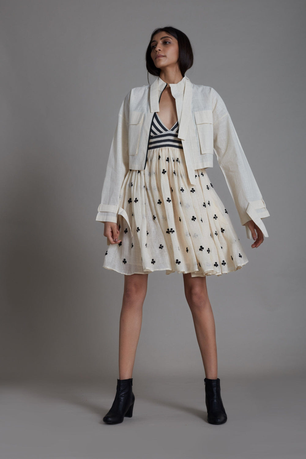 Buy Handwoven Pure Cotton Jacket by MATI-Sustainable & Ethical Luxury Brand