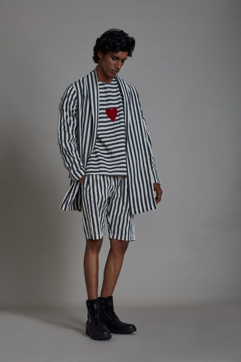 Mati Outfit Sets Black Stripe Set-3 Pcs