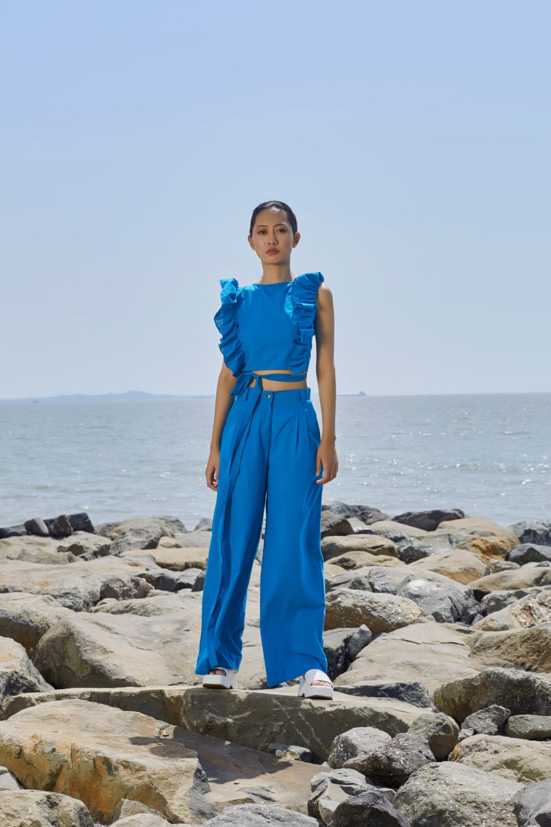 Mati Outfit Sets Blue Overlap Co-Ord Set